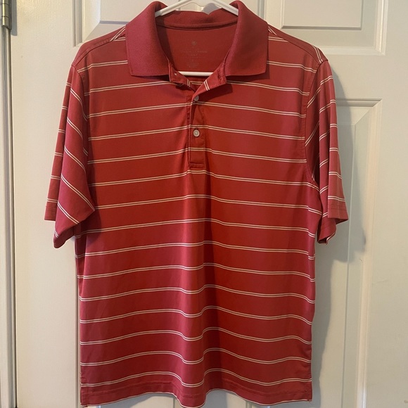 Palm Beach Men’s collared golf shirt, short sleeves. Burnt orange color. Sz S - Picture 1 of 5